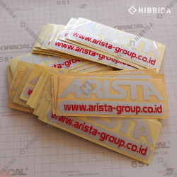 Cutting Stiker Logo Dealer Mobil