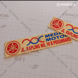 Cutting Stiker Logo Dealer Motor