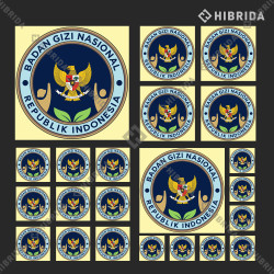 Stiker Logo BGN Bulat