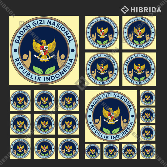 Stiker Logo BGN Bulat