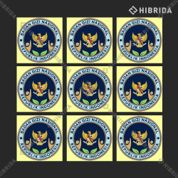 Stiker Logo BGN Bulat