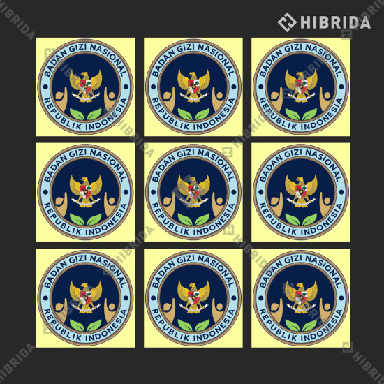Stiker Logo BGN Bulat