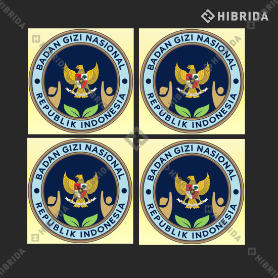 Stiker Logo BGN Bulat