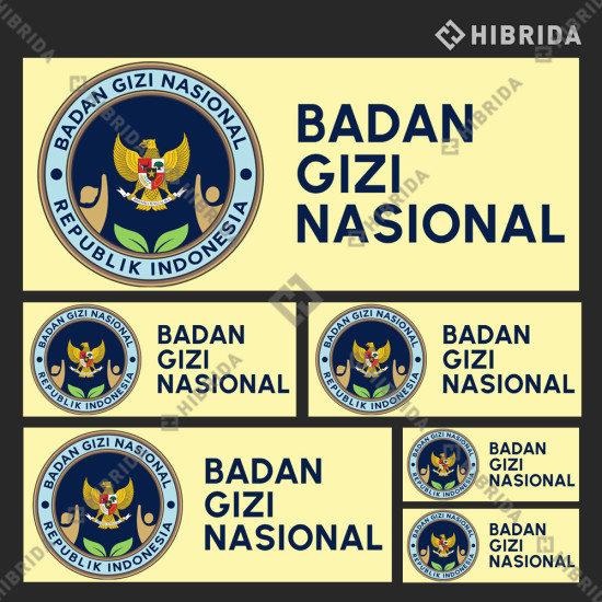 Stiker Logo BGN Full Set